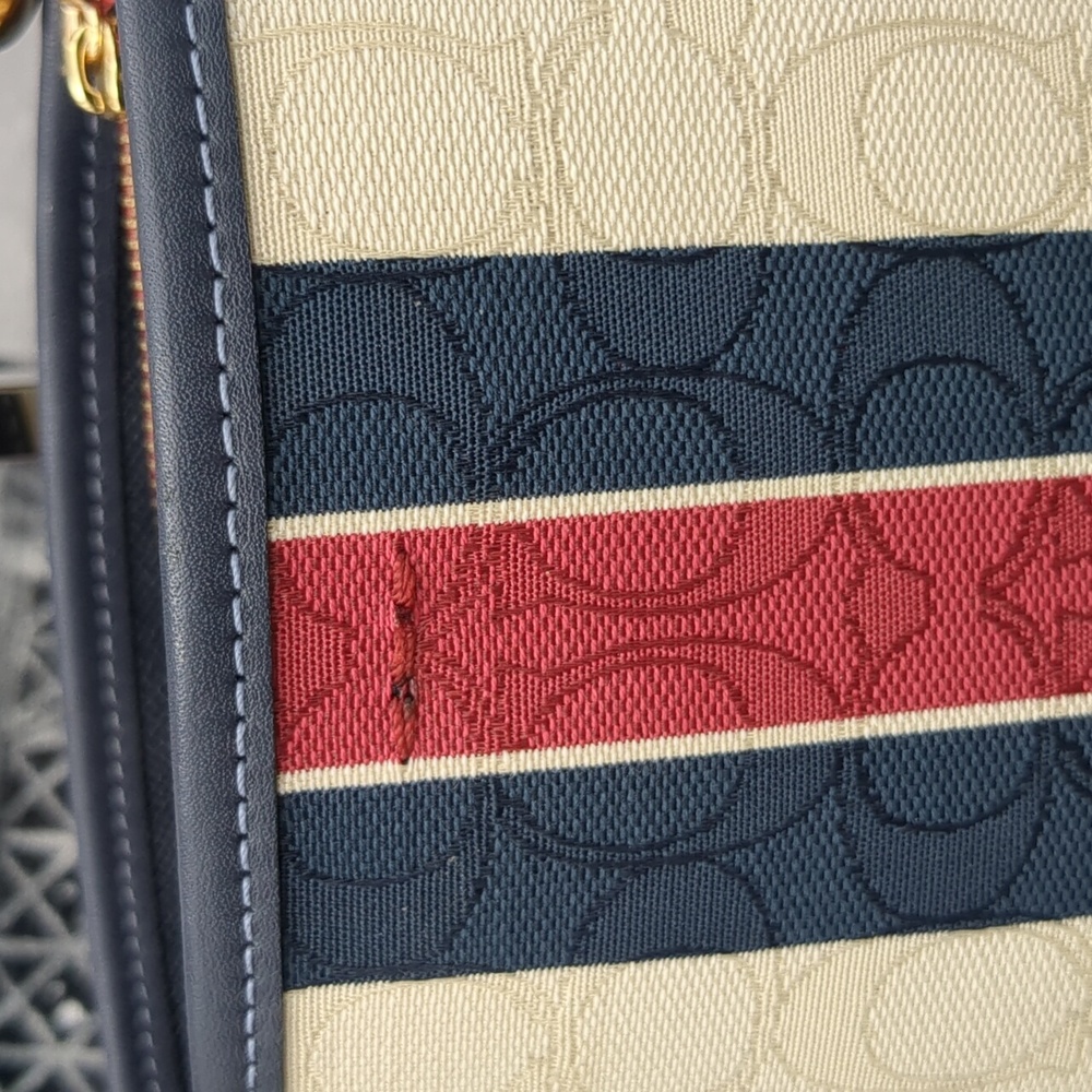 Coach Mollie Bucket Bag 22 In Signature Jacquard With Steipes - Picture 6 of 16
